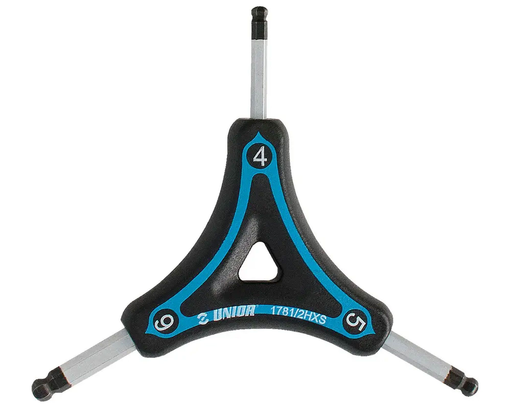 Ключ тристоронній шестигранний Unior Tools 4мм 5мм 6мм Blue (синій)