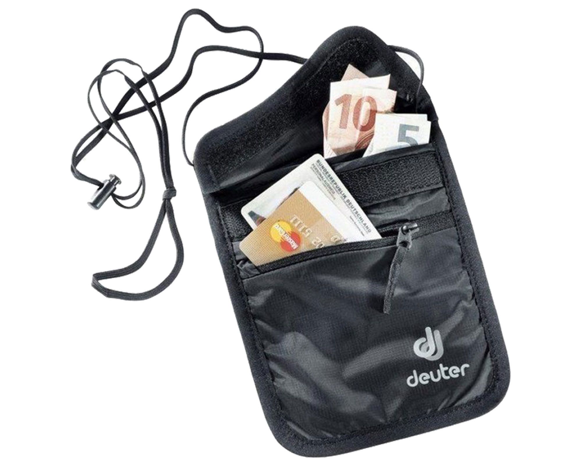 Кошелек DEUTER Security Wallet II (цвет Black) большой на шею