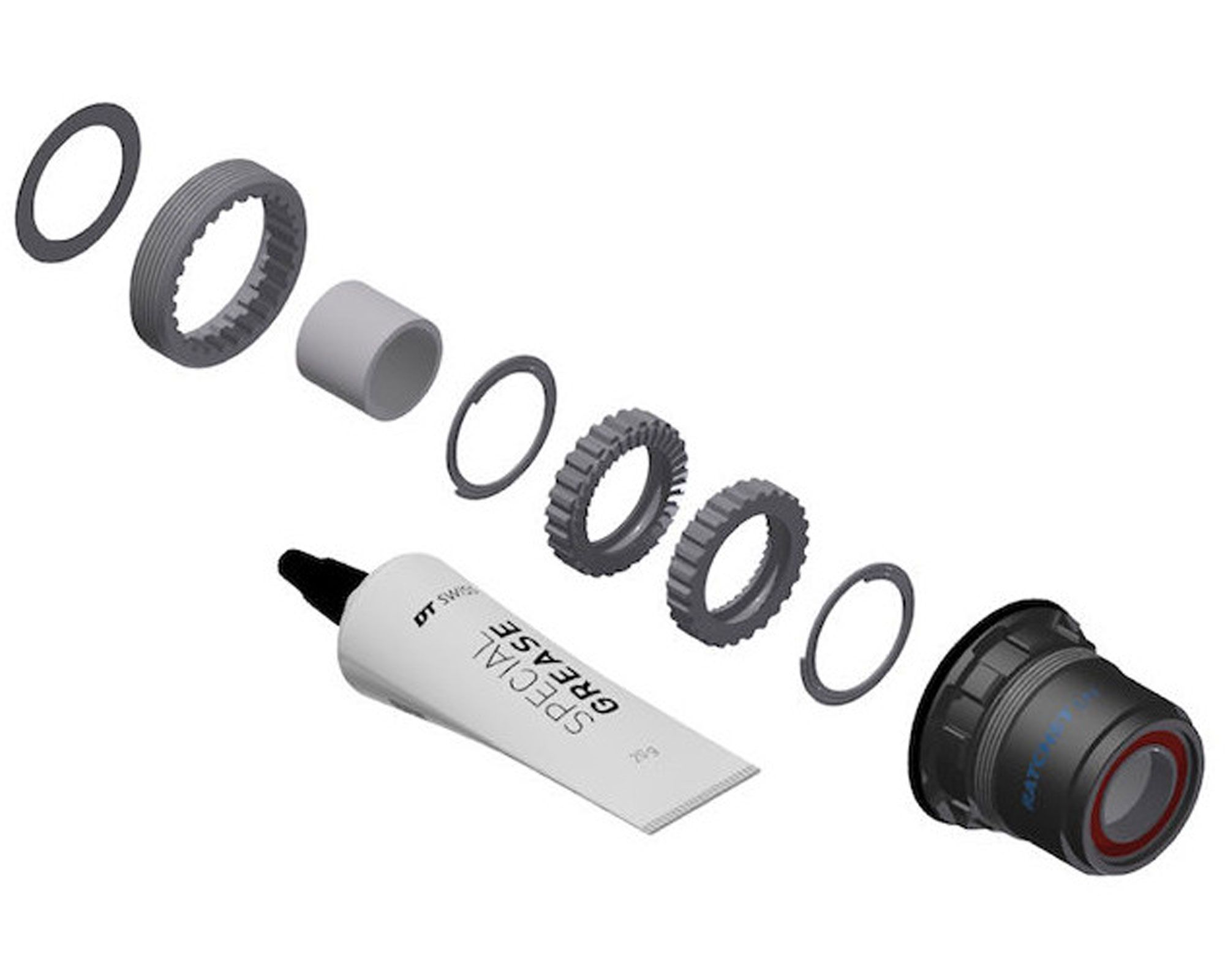 Барабан DT SWISS Ratchet Star Ratchet KIT, стальной, SRAM XD SS 36T, для MTB