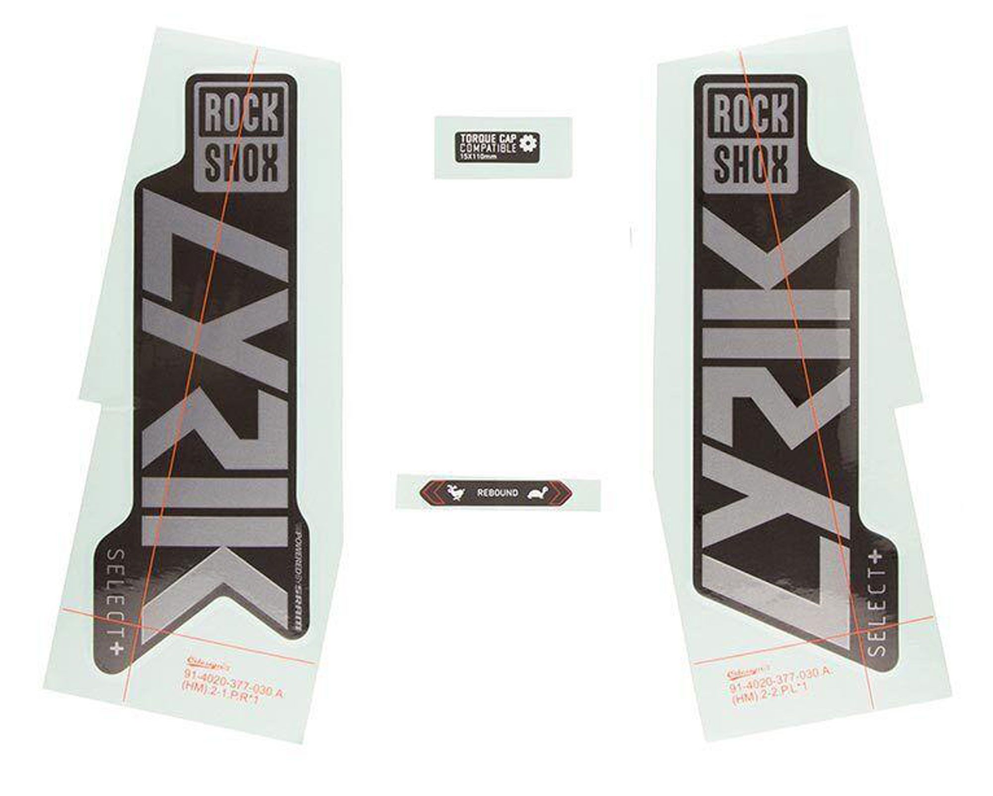 Набір наліпок RockShox Lyrik Select+ 27/29 (MPLR/BLK)