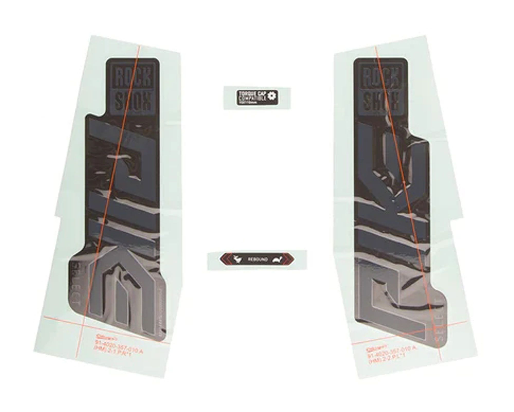 Набор наклеек RockShox Pike Select 27/29 (GGRY/DFB)