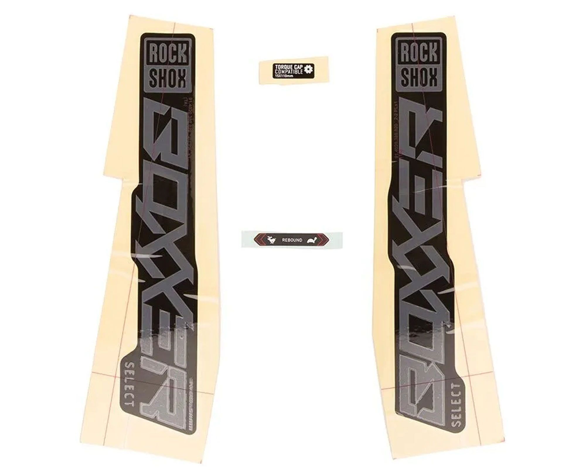 Набір наліпок RockShox BXR SELECT 27/29 (Матовий Сірий/Чорний) SRAM