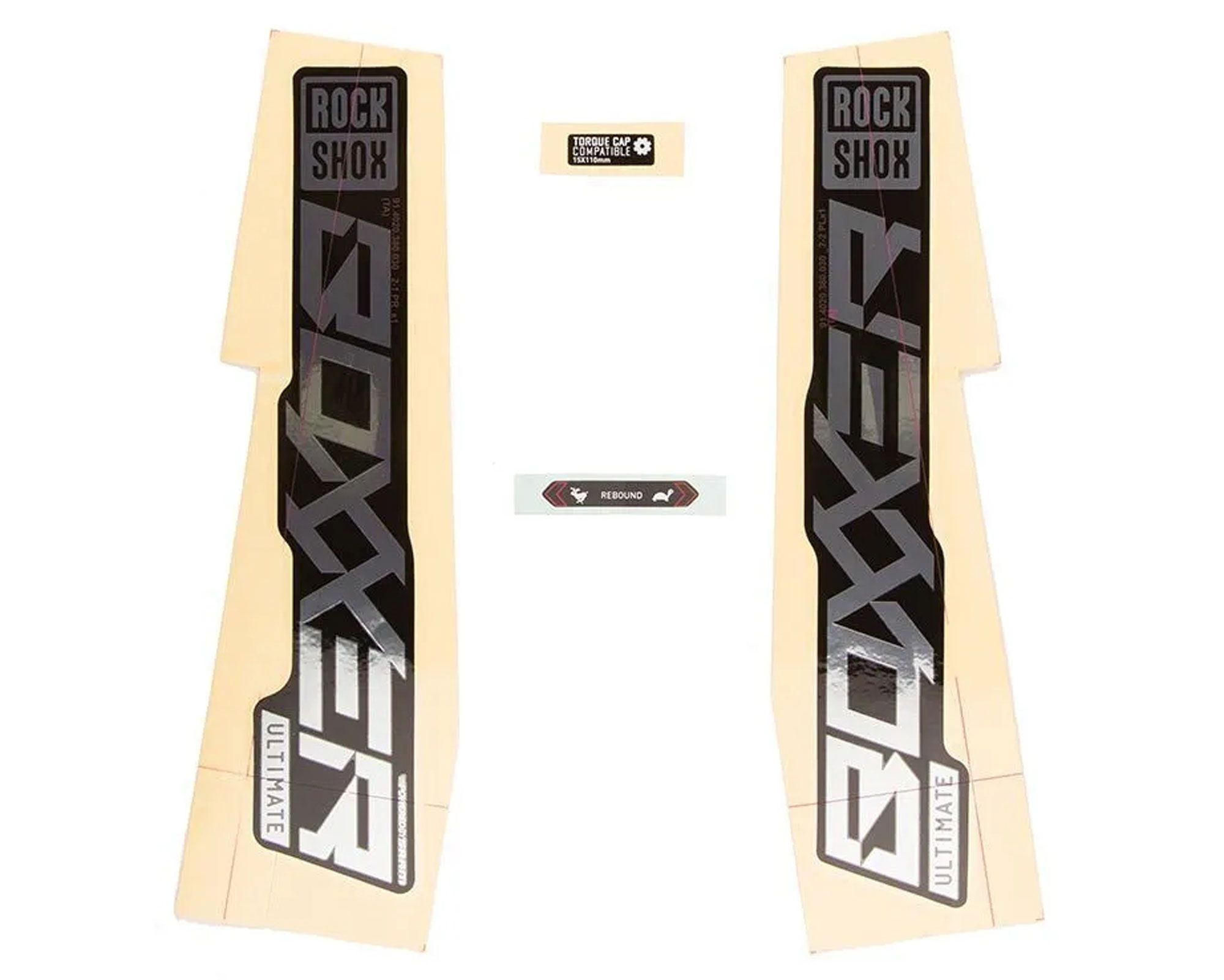 Набір наліпок RockShox BXR ULTIMATE 27/29 (Глянцевий, Світло-Блакитний) SRAM