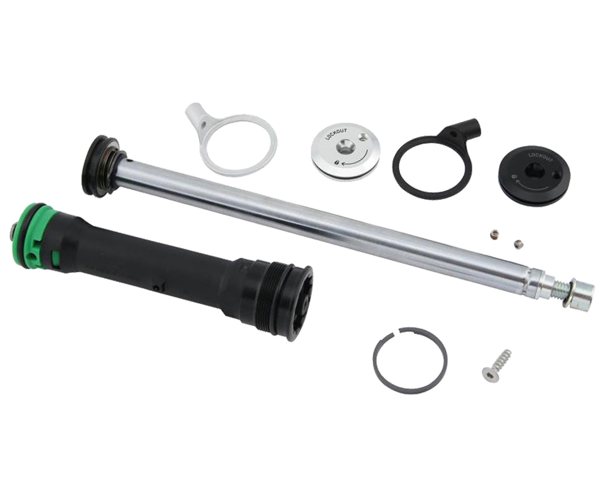 Демпфер RockShox TurnKey (Remote 17 мм) - PARAGON SILVER - з виносним регулюванням