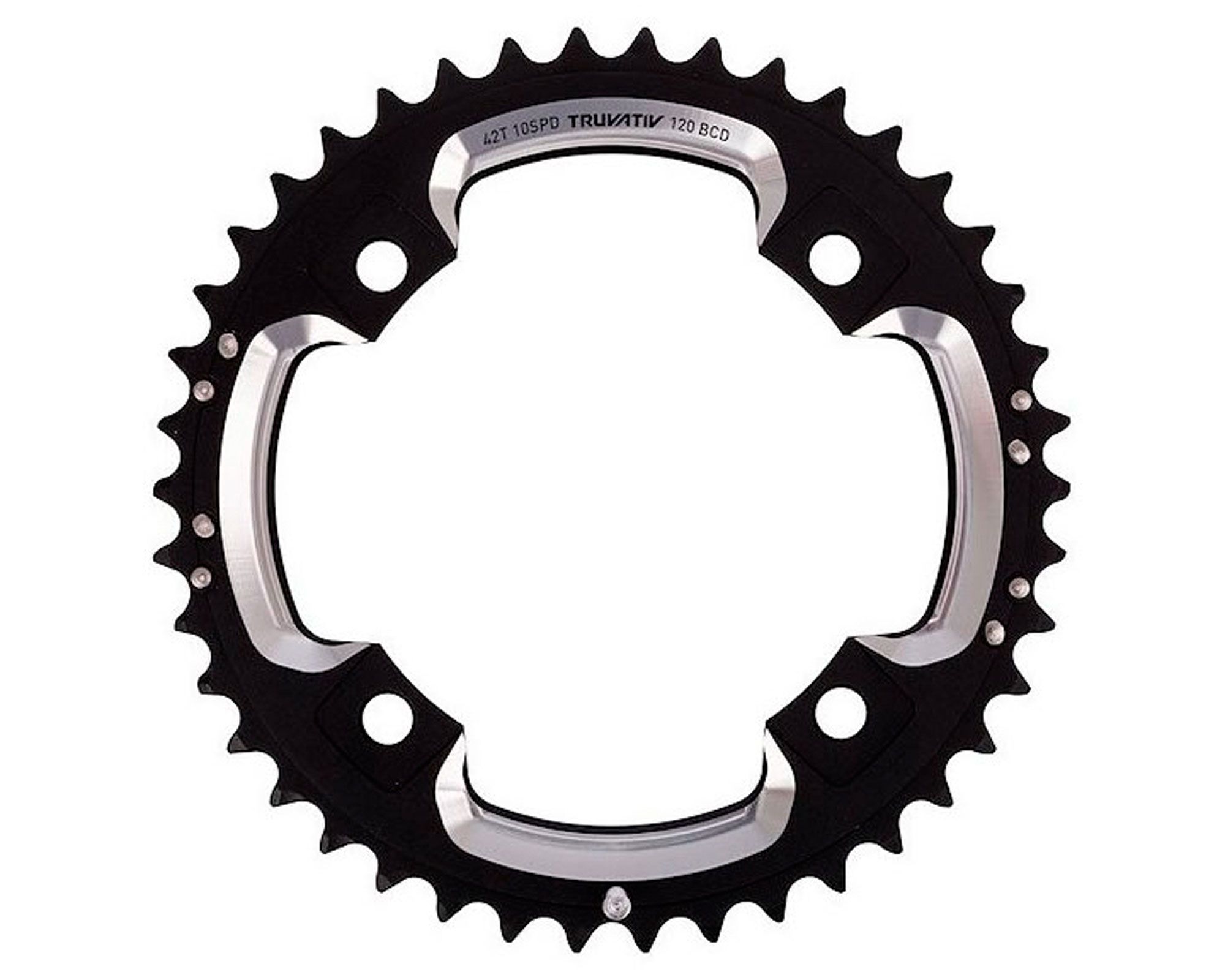 Звездочка МТБ 42T S2 BCD 120 алюминиевая (черная) SRAM