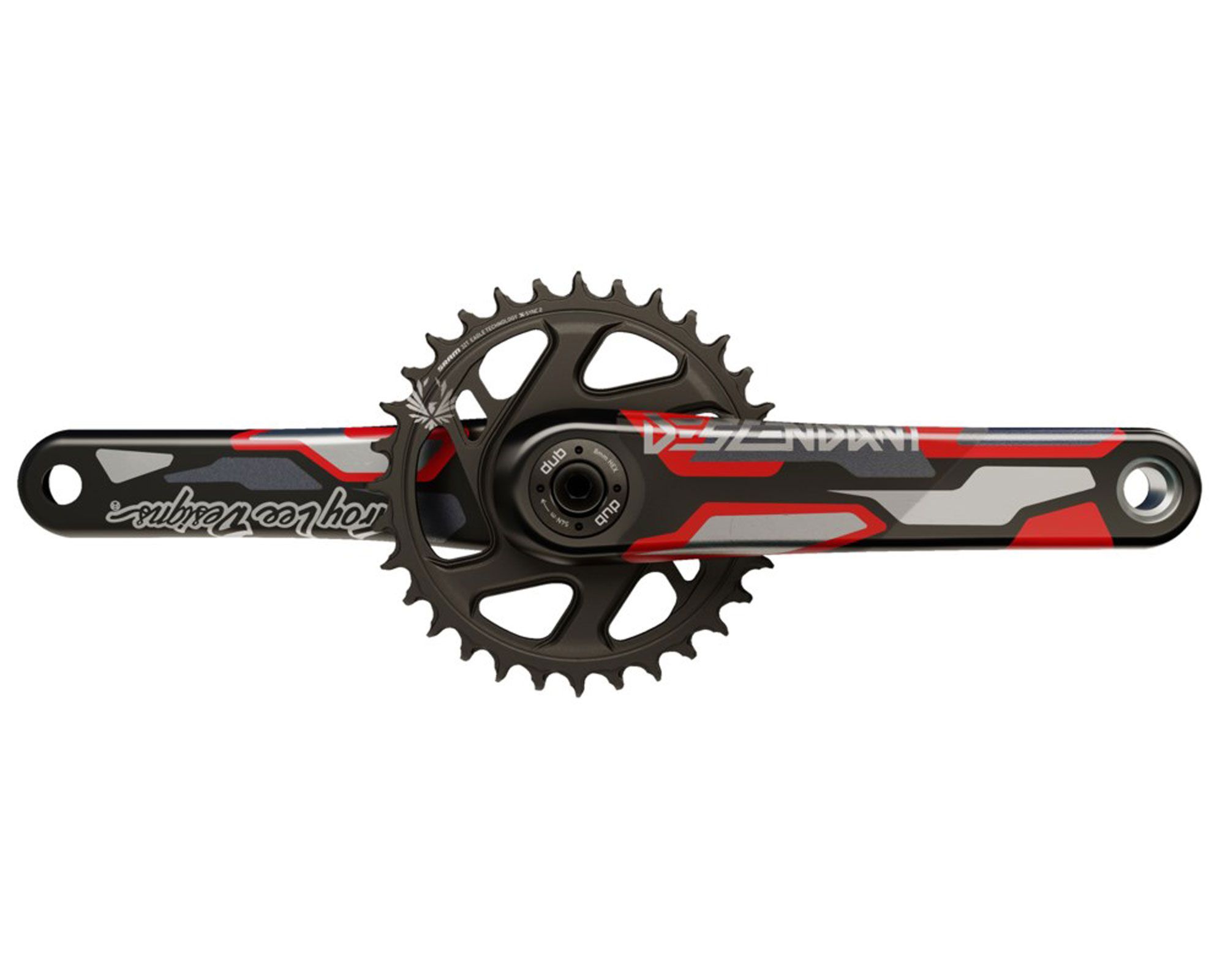 Шатуны Descendant Troy Lee Designs Eagle Boost148 DUB 12-ск. 175 32T X-Sync 2 Truvativ (Красный)