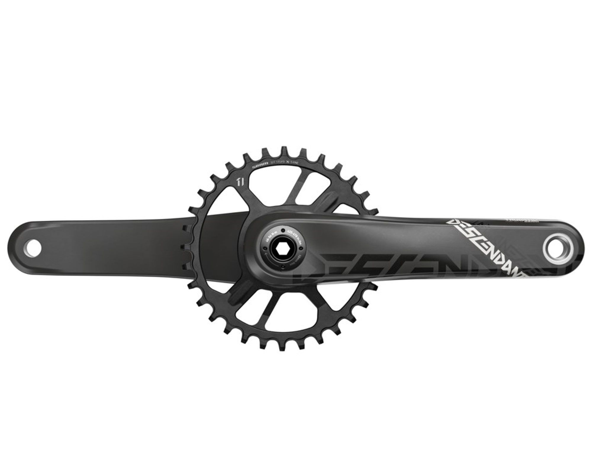 Шатуни Descendant AM Carbon BB30 170 32T Sram (Чорний)