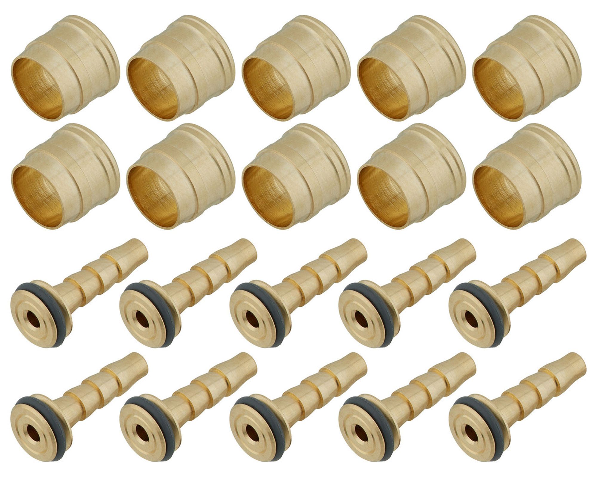 Набір фітінгів Hose Kit Olive 5.0мм TEKTRO (10шт)