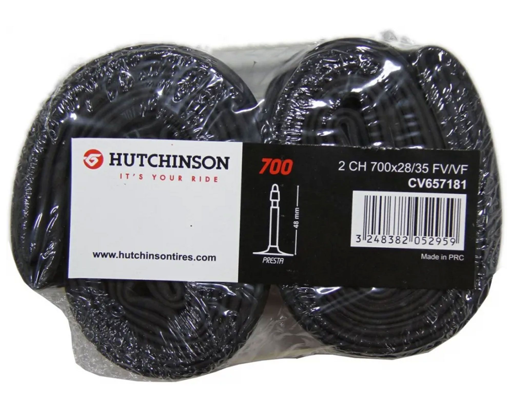 Набор из 2х камер 700x28-35 HUTCHINSON (VF 48 мм) спортивный ниппель