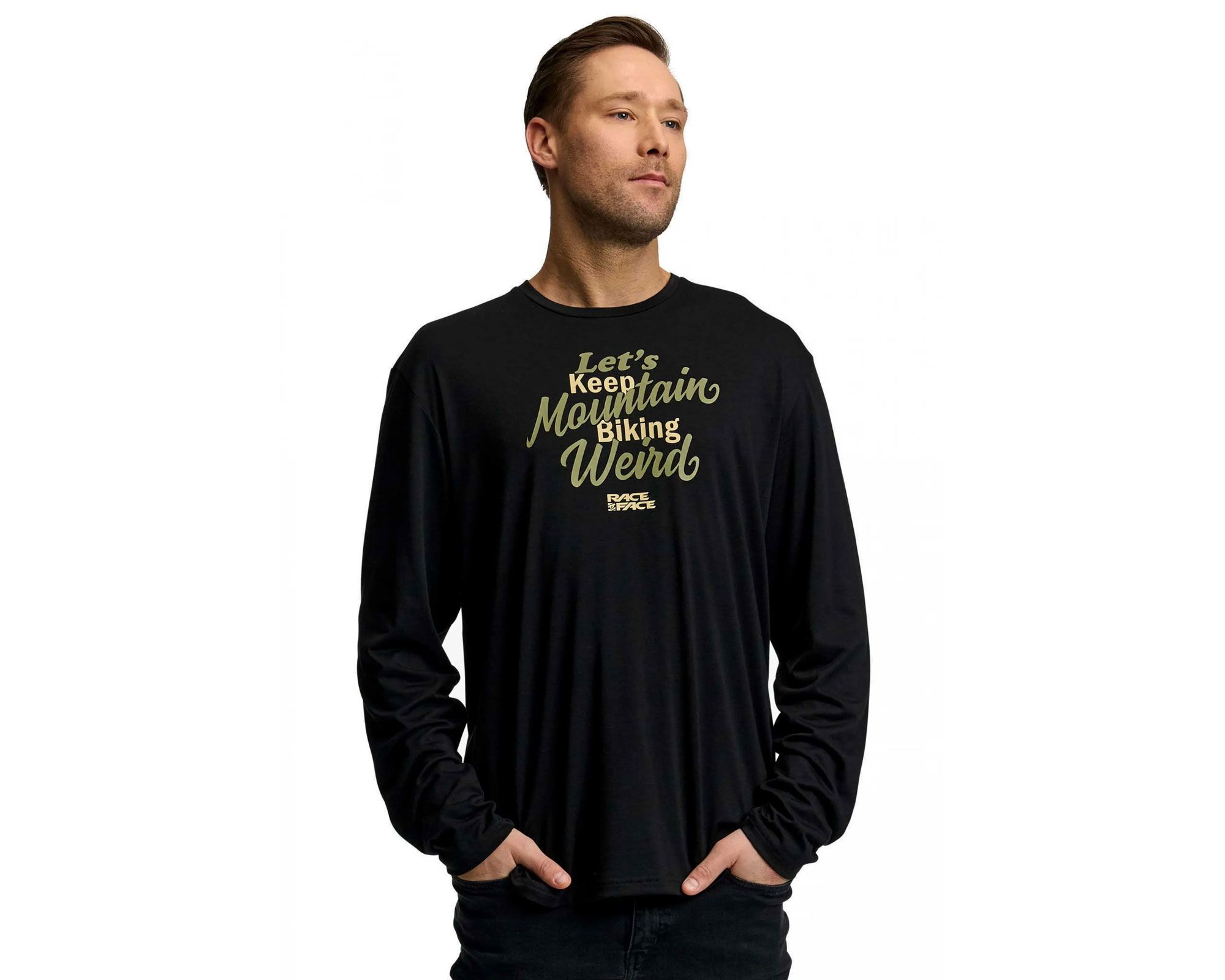 Футболка Race Face Keeping It Weird LS Tee (Черный) M