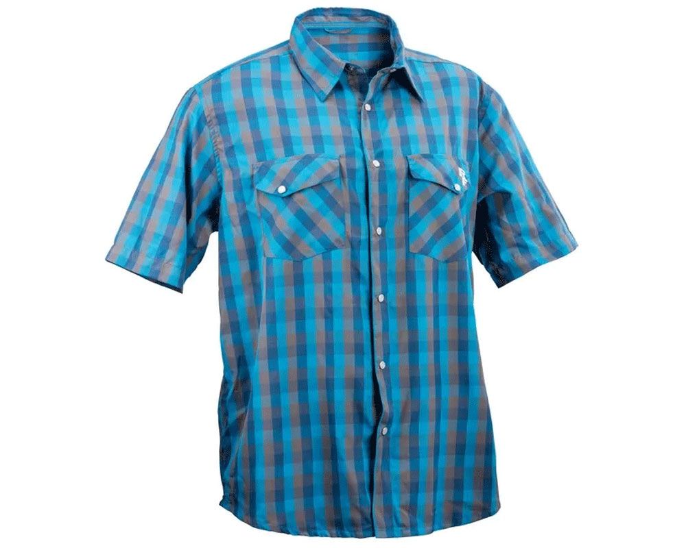 Рубашка Shop Shirt RACE FACE, синяя/тёмно-синяя клетка, Large