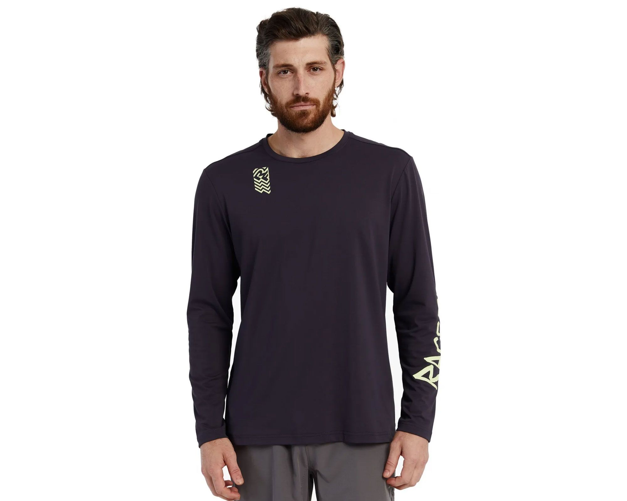 Велофутболка Commit LS Tech Top RACE FACE, (Black) чёрная, Small