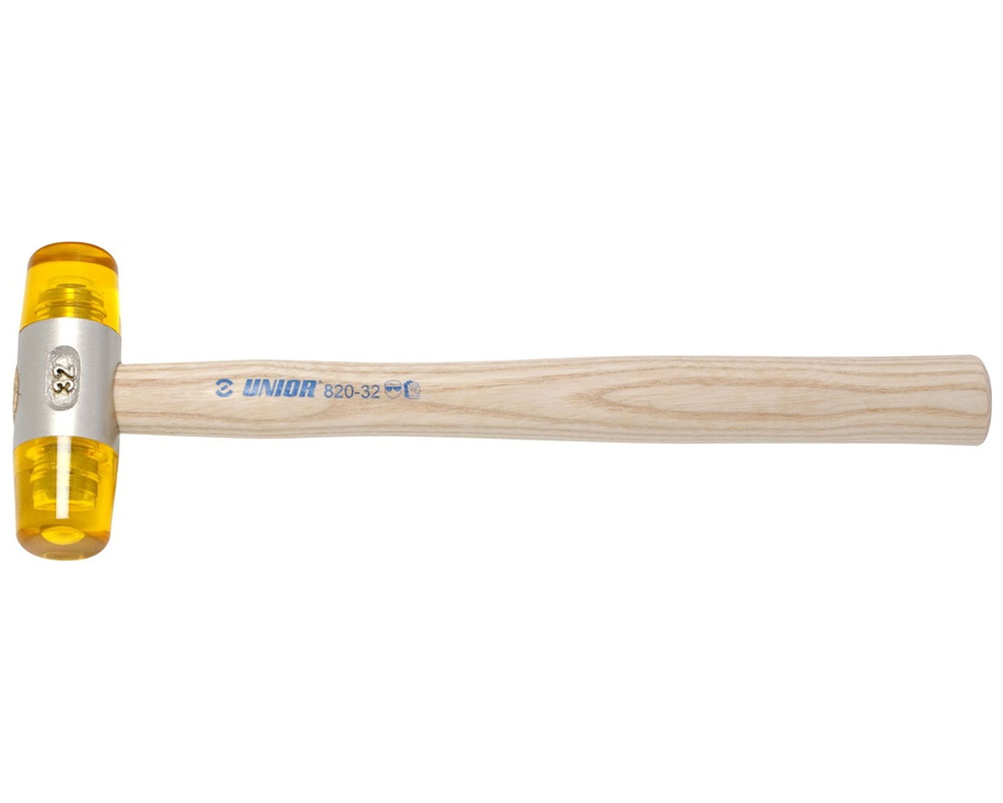 Молоток Unior Tools 820, з м'яким бойком з селідору (Silidor)