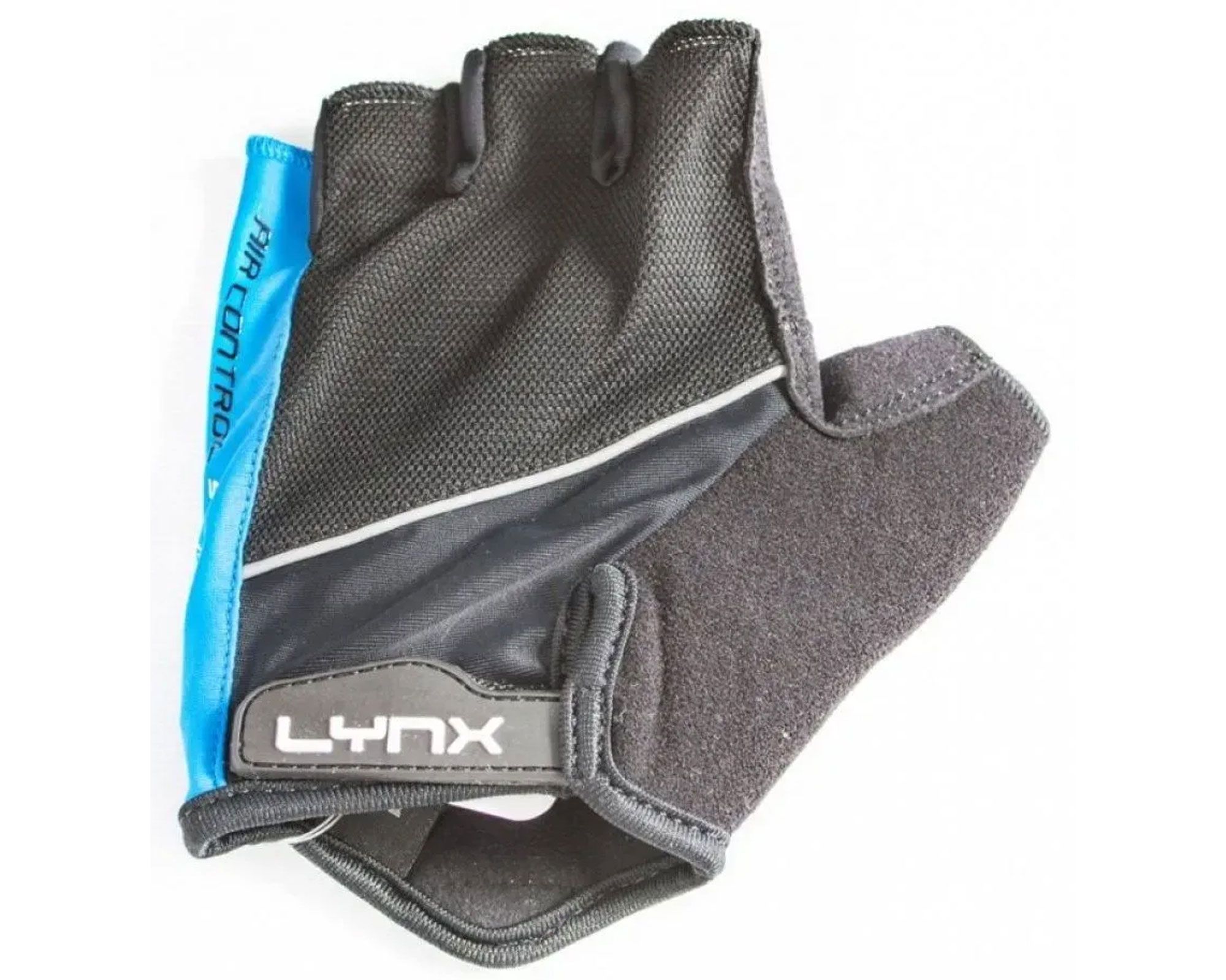 Велорукавички Pro LYNX (чорний/блакитний) L