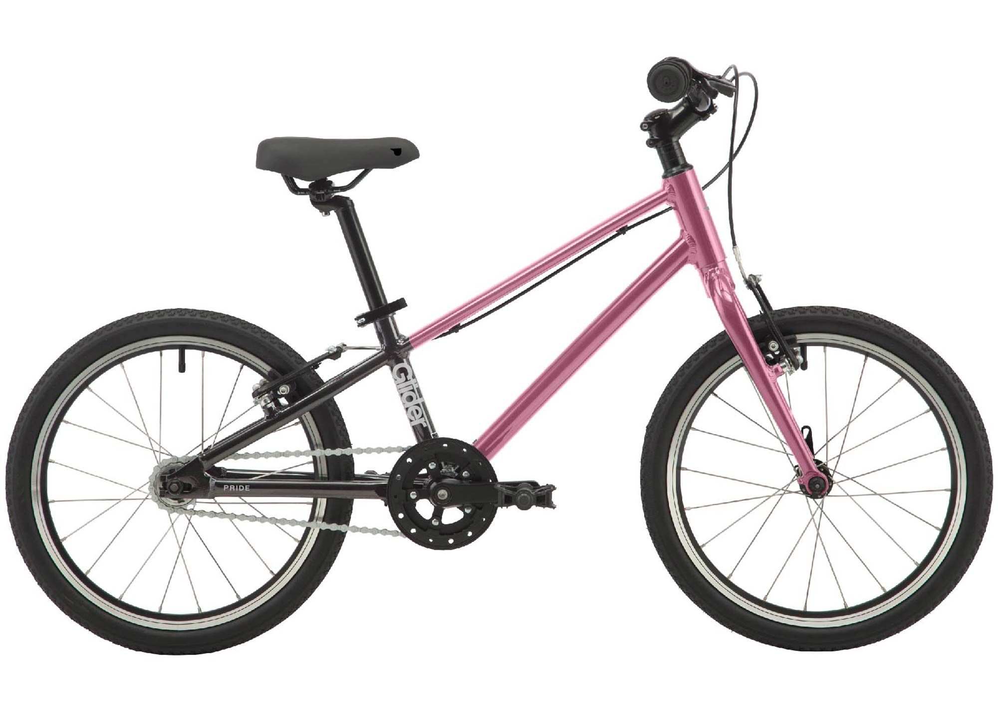Велосипед 18 PRIDE GLIDER 18 (2026) Pink-Gray