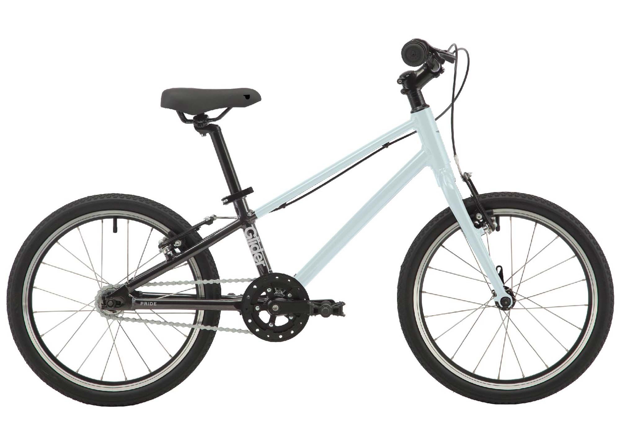 Велосипед 20 PRIDE GLIDER 2.1 (2026) White-Gray