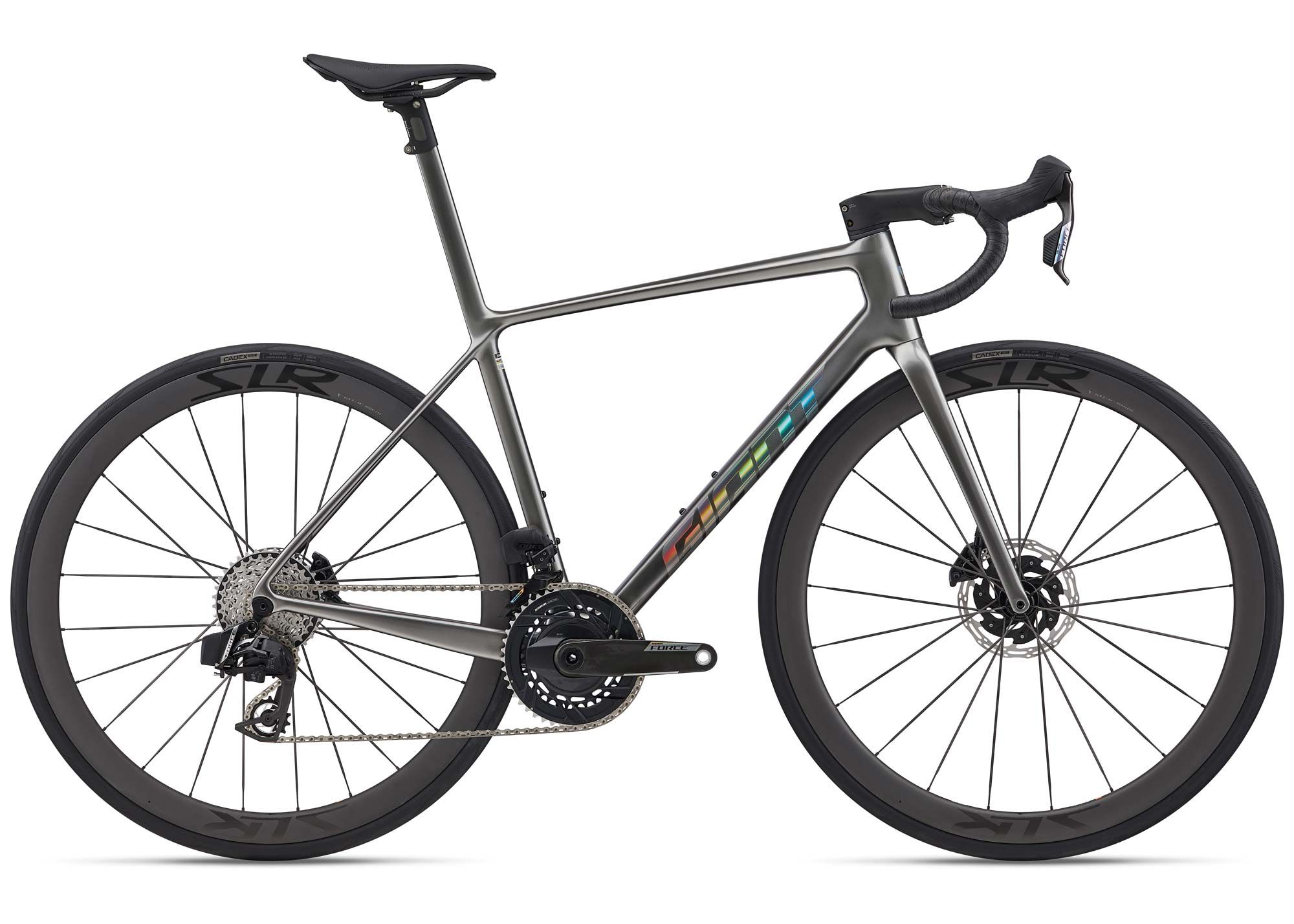 Велосипед 28 GIANT TCR Advanced SL 1-AXS (2026) рама - XS Dark Chrome