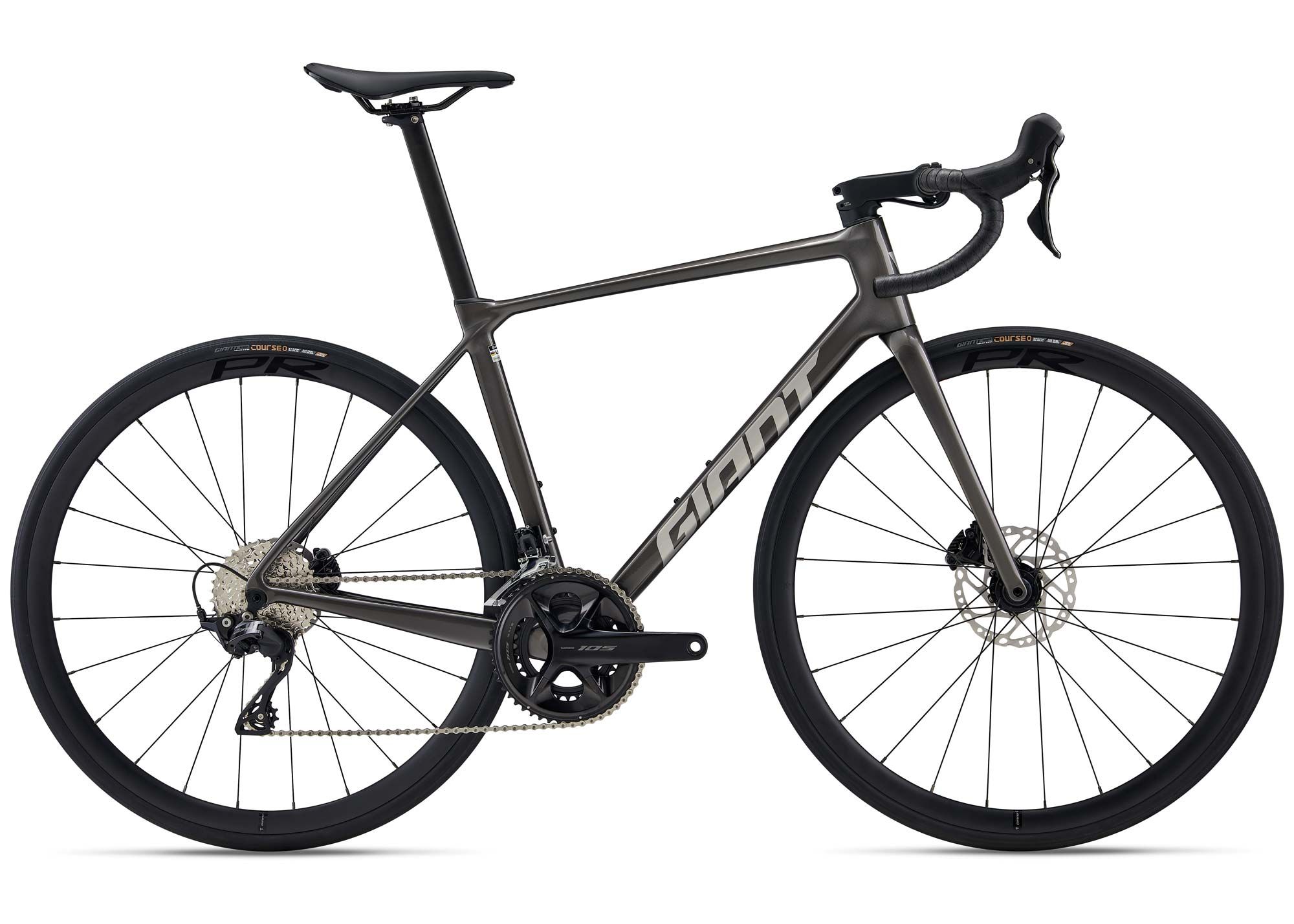 Велосипед 28 GIANT TCR Advanced 2-PC (2026) рама - M Stealth Chrome