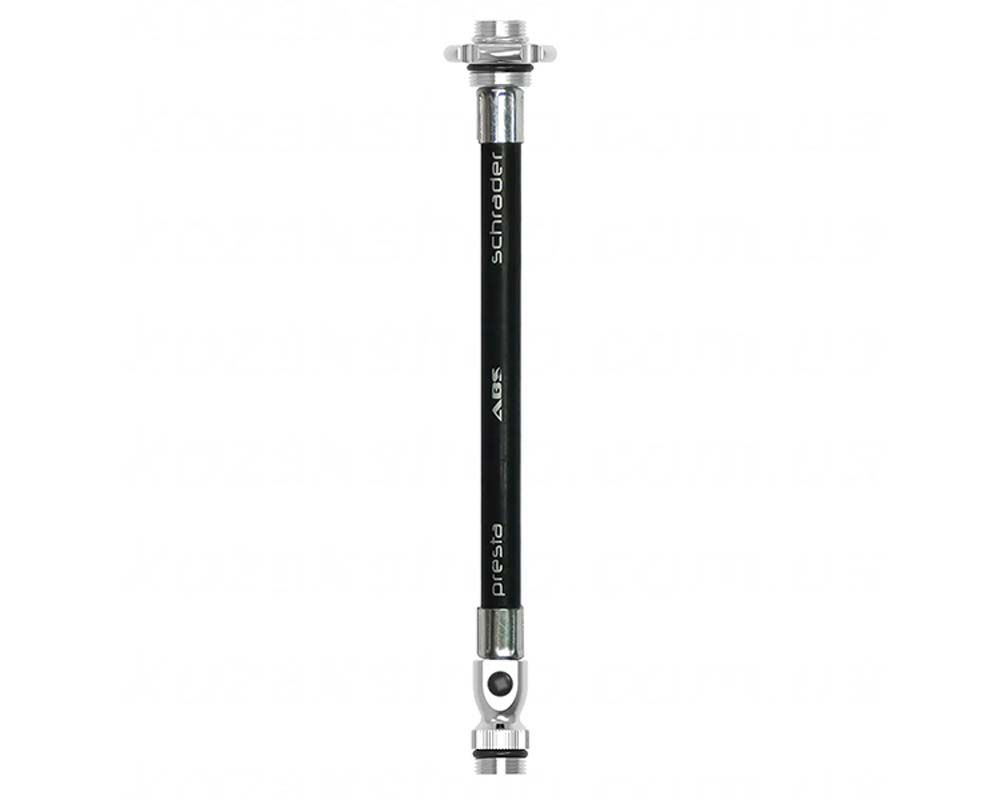 Шланг Lezyne ABS Flex Hose, з інструментом для ніпеля (Valve Core Tool), (Black) чорний