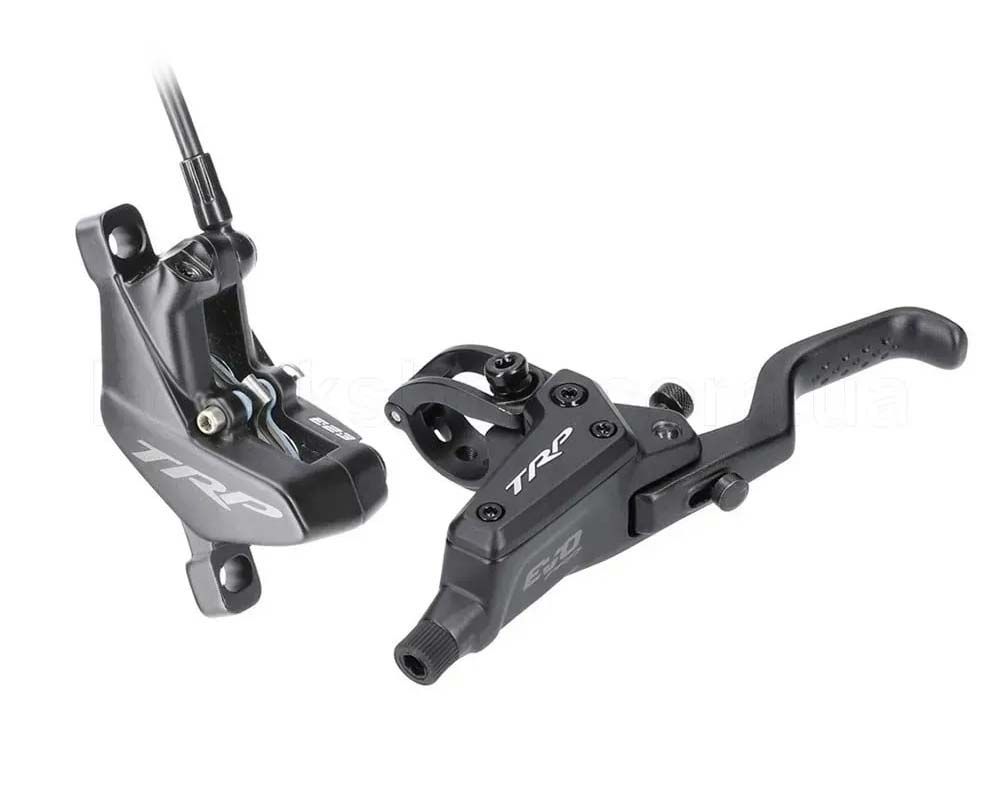 Дисковые передние гидравлические тормоза TRP DHR EVO PRO M9040, 4 поршня, 1900 мм, (Black) чёрный