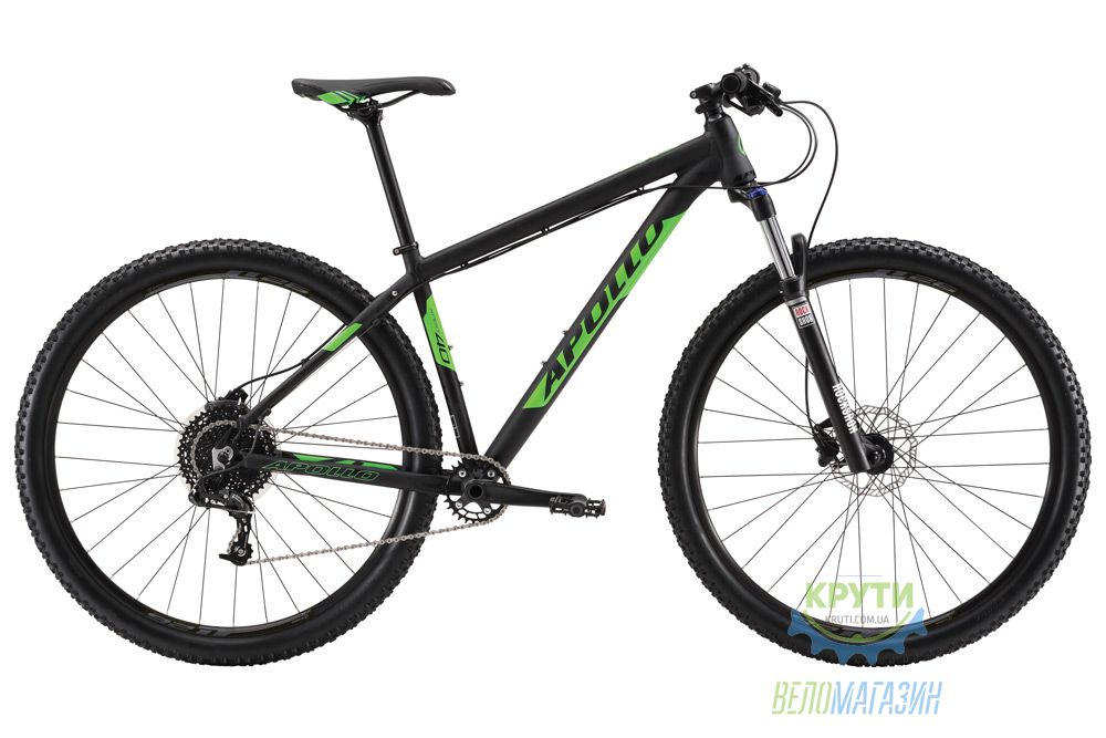 Apollo XPERT 40 - L 2017 Matte Black/Gloss Fluoro Green/Gloss Black