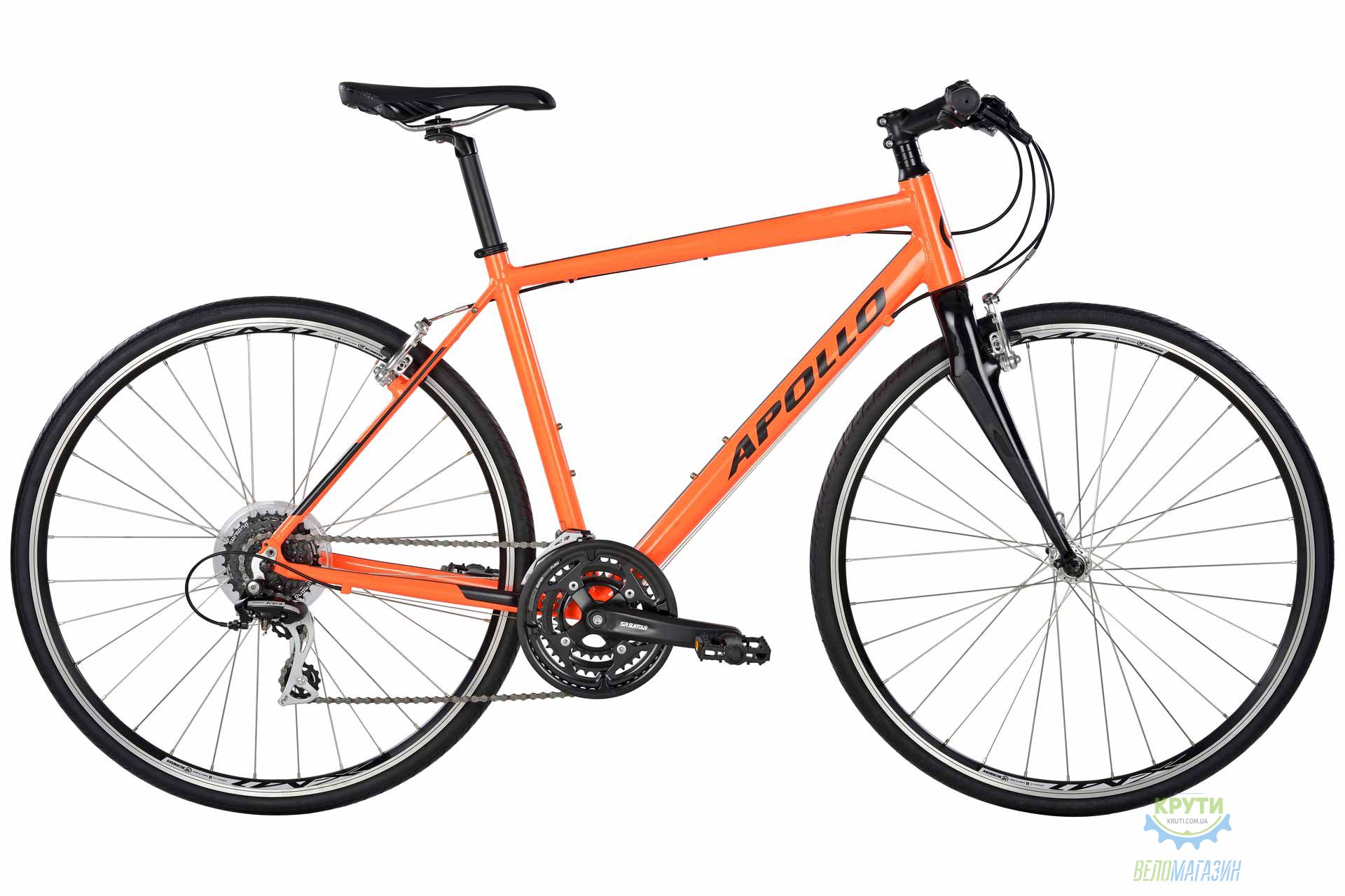 Велосипед 28 Apollo Exceed 20 HI VIZ рама - XL Gloss Orange/Reflective Black 2017