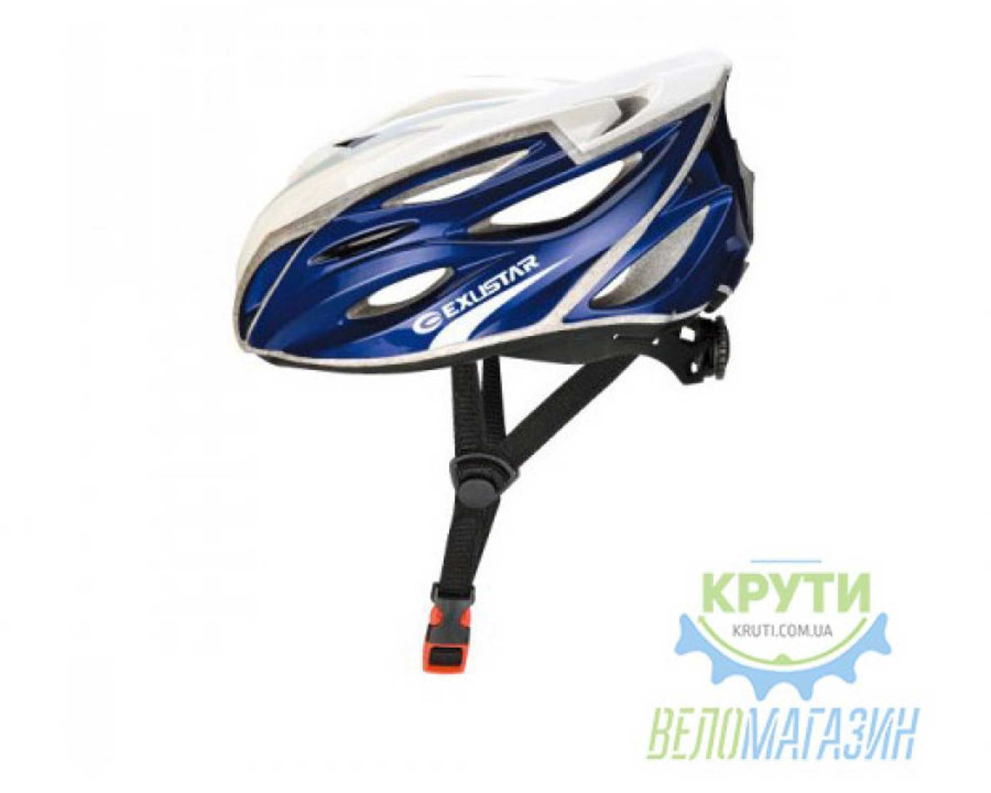 шлем EXUSTAR BHR104-1 22 отверстия регулятор размер M 57-59см синий