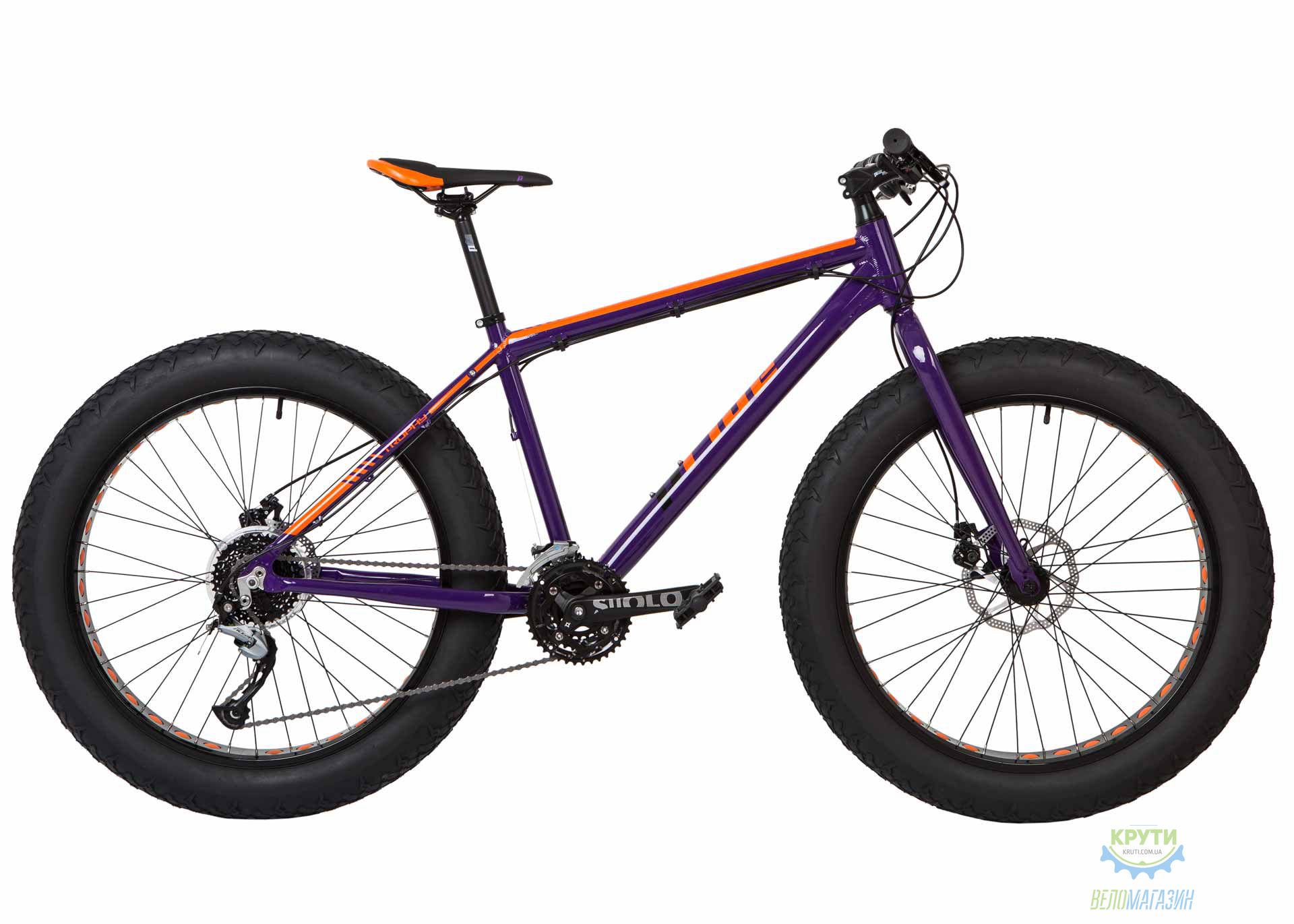 Велосипед 26&quot Pride Trophy 2.0 рама - XL фіолетовый/помаранчевий лак 2017