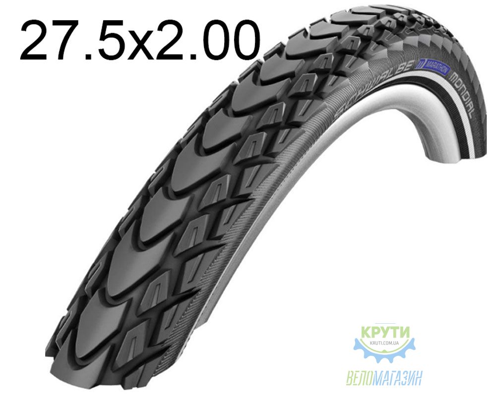 Покришка 27.5X2.00 650B (50-584) Schwalbe Marathon Mondial Dd, Folding B/B-Sk+RT  Hs428 Trsc 67 EPI Ek