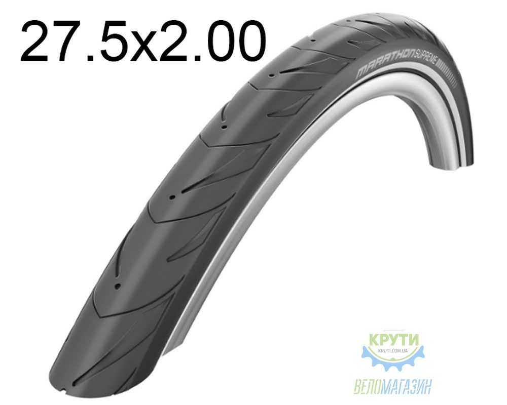 Покришка 27.5X2.00 650B (50-584) Schwalbe Marathon Supreme V-Guard, Folding B/B-Sk+RT  Hs469 Osc 67 EPI Ek