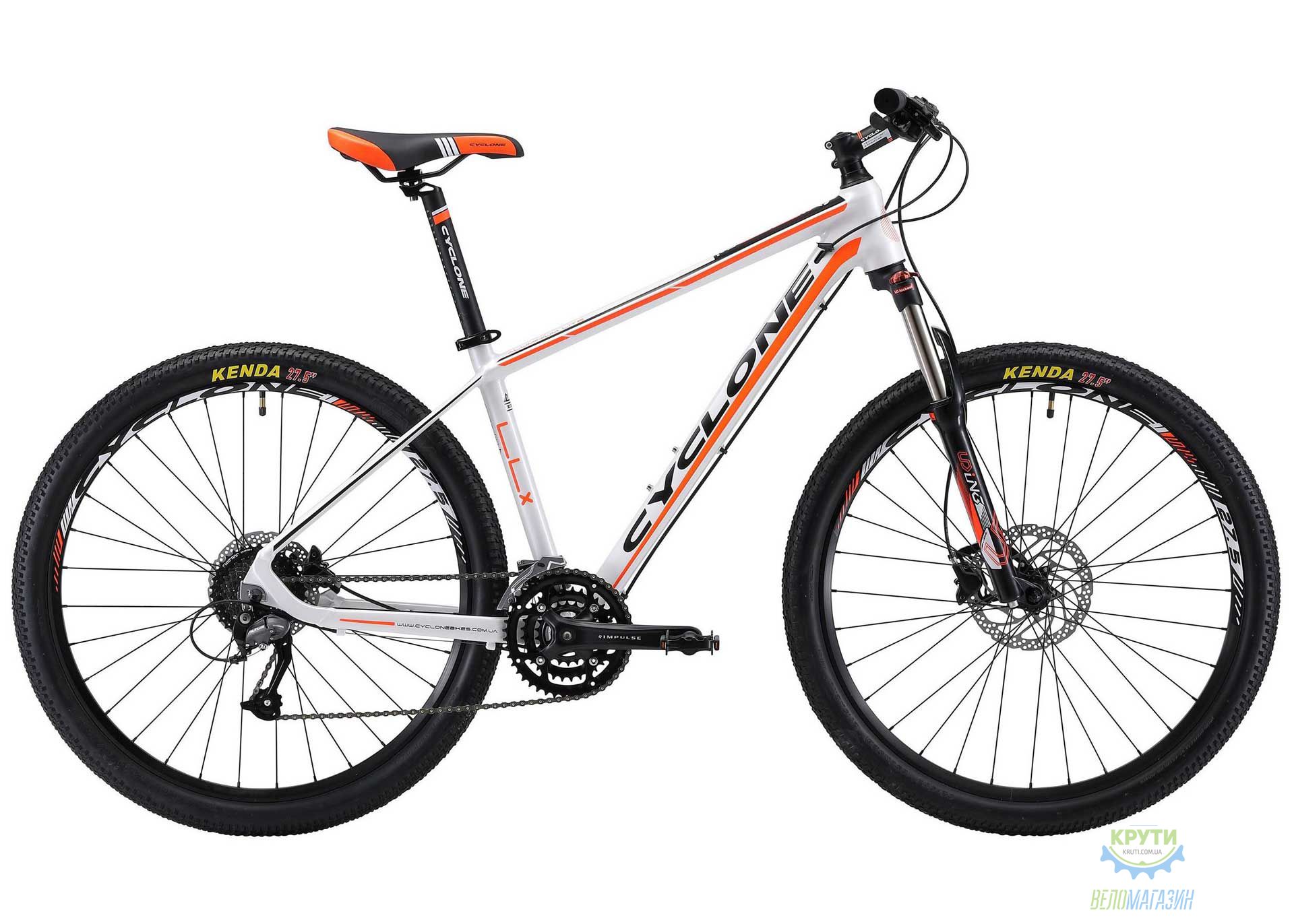 Велосипед Cyclone 27,5 LLX-650b рама - 17 біло-помаранчевий мат 2018