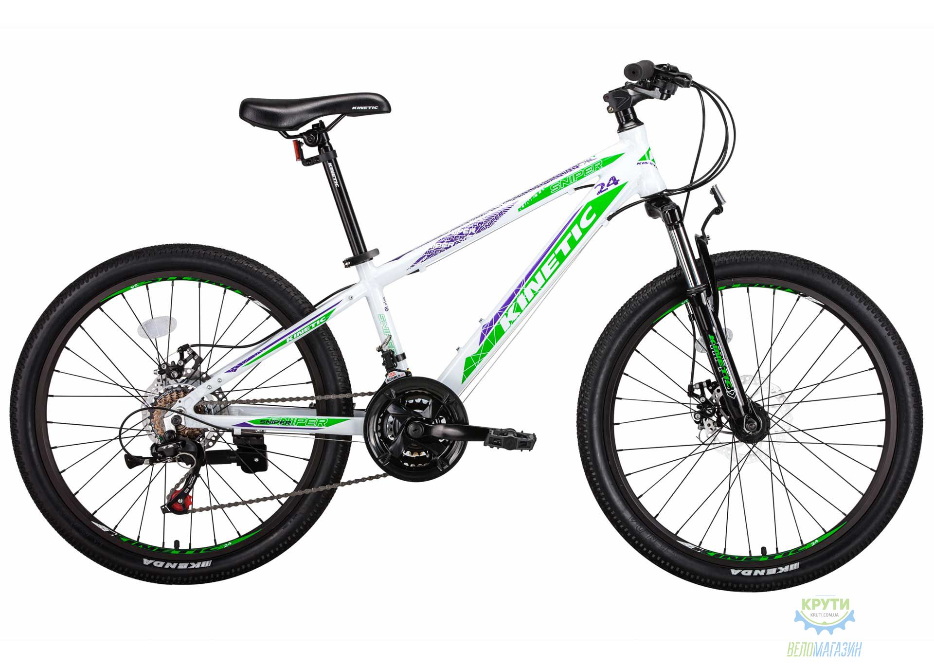 Велосипед 24 Kinetic Sniper Рама - 12 Білий 2018