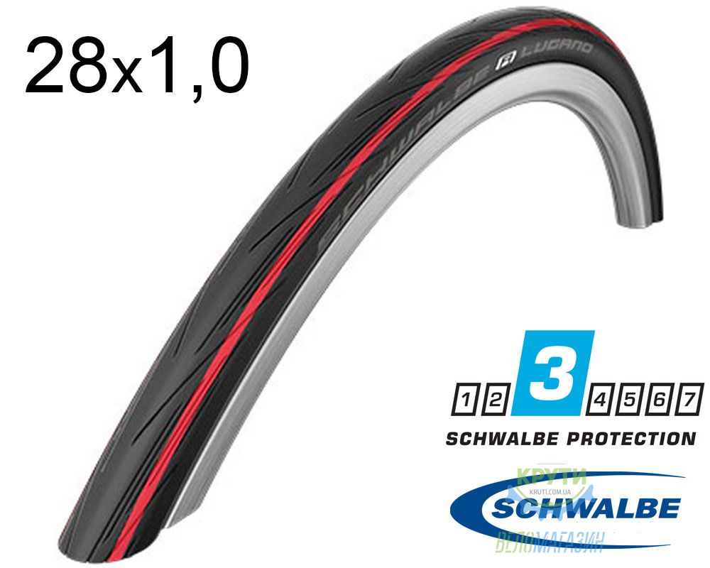 Покрышка 700X25C (25-622) Schwalbe Lugano K-Guard Active Folding B/Rs/B-Sk Hs471 Sic, 50 EPI Ek