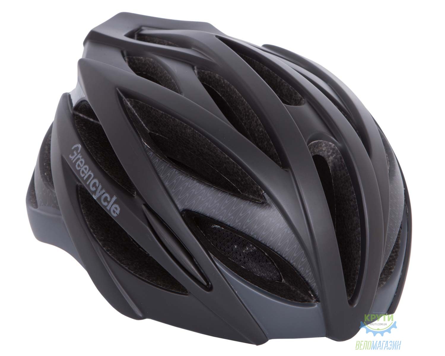шолом Green Cycle New Alleycat розмір 54-58см для города/шосе чорно-Сірий матовий