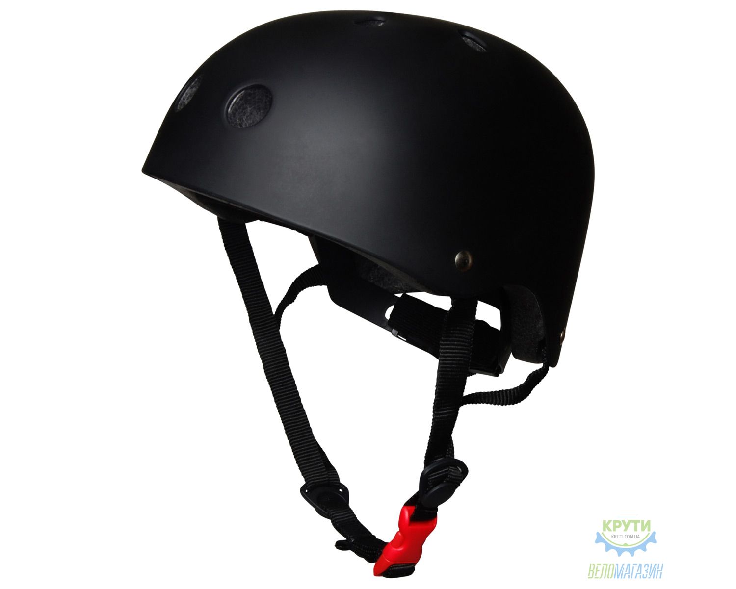 шолом дитячий Kiddimoto чорний матовий, розмір S 48-53см