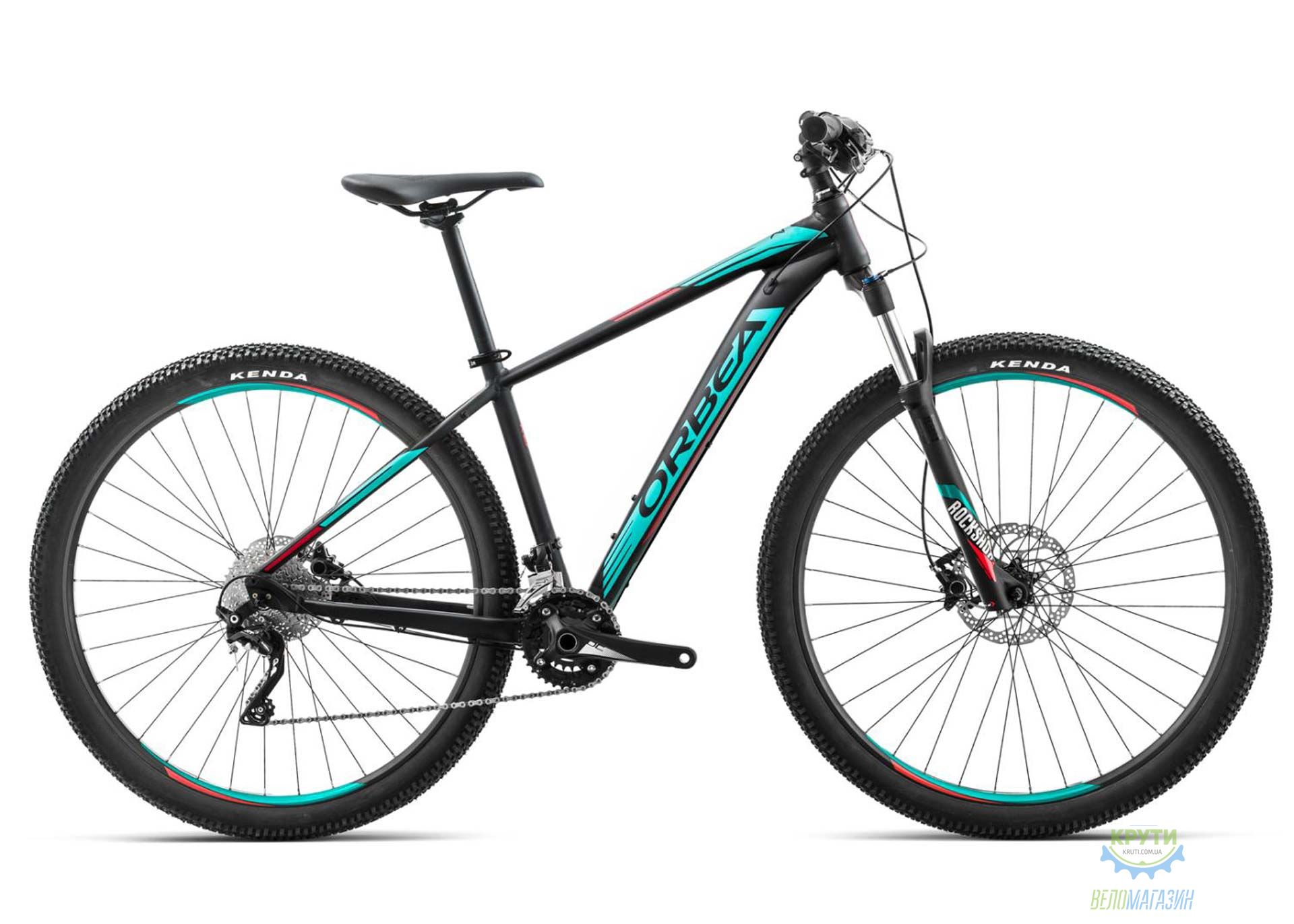 Велосипед Orbea MX 27 10 18 L Black - Turquoise - Red 2018