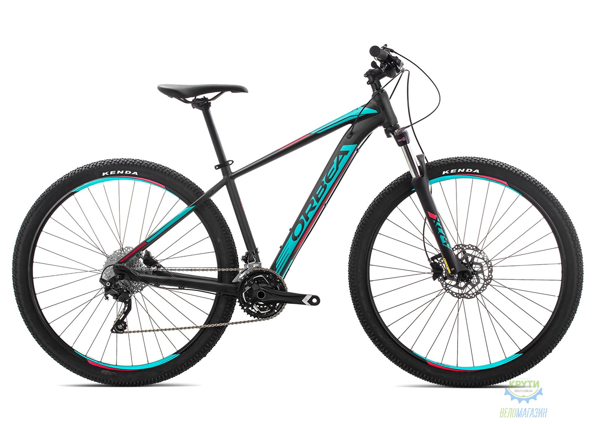 Велосипед Orbea MX 27 30 M Black - Turquoise - Red 2019