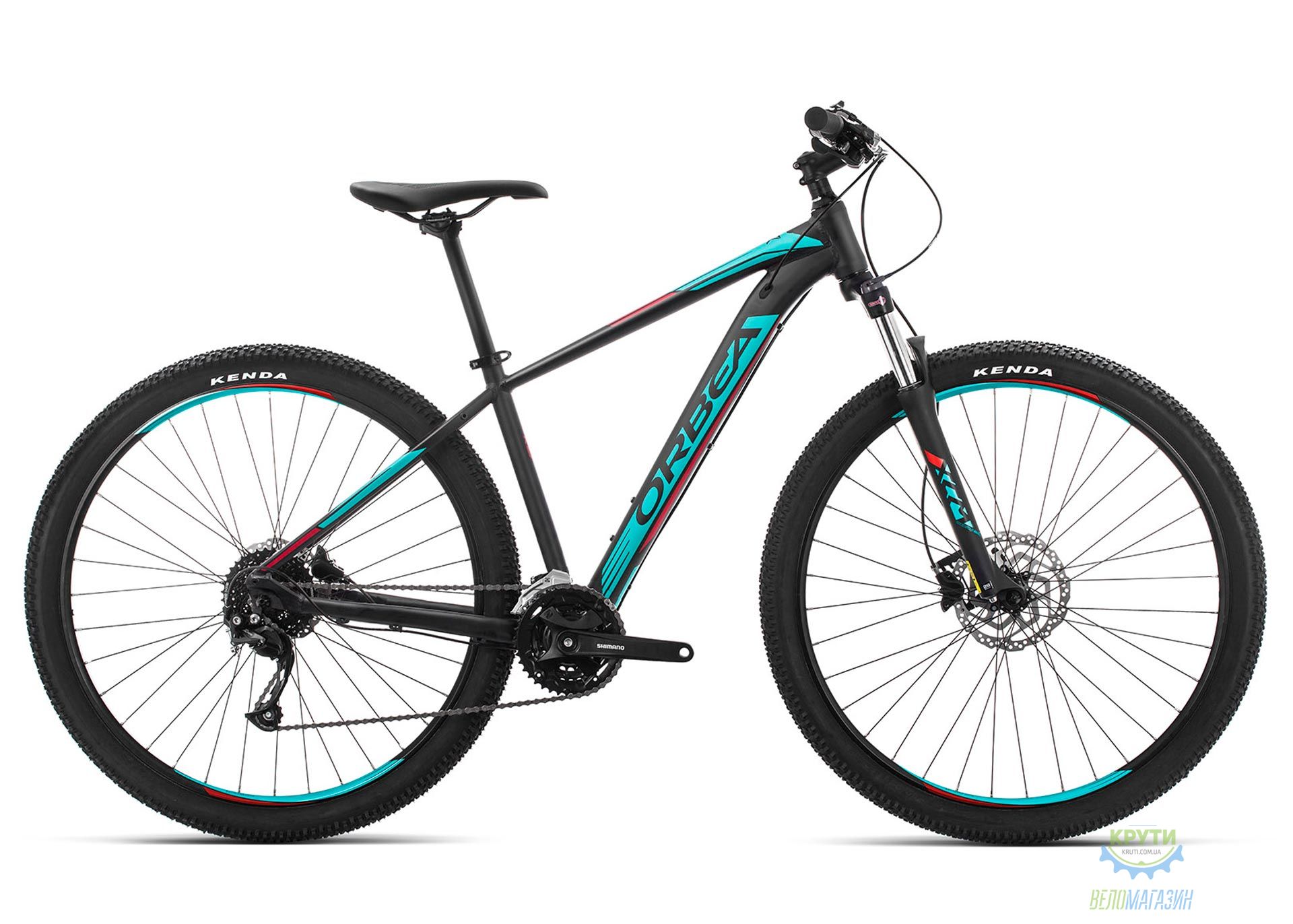 Велосипед Orbea MX 27 40 L Black - Turquoise - Red 2019