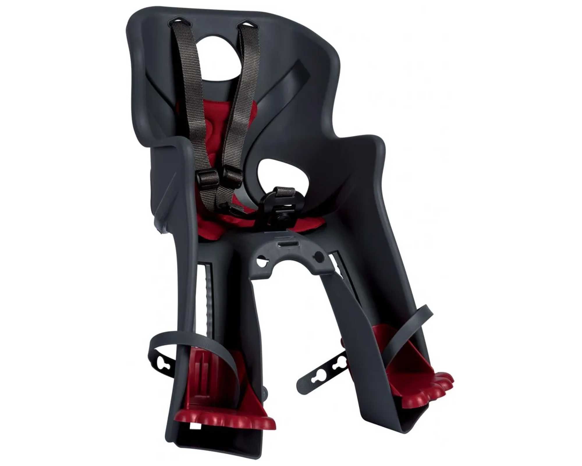 Сидіння пер. Bellelli Rabbit Handlefix до 15кг, сіре з червоною підкладкою