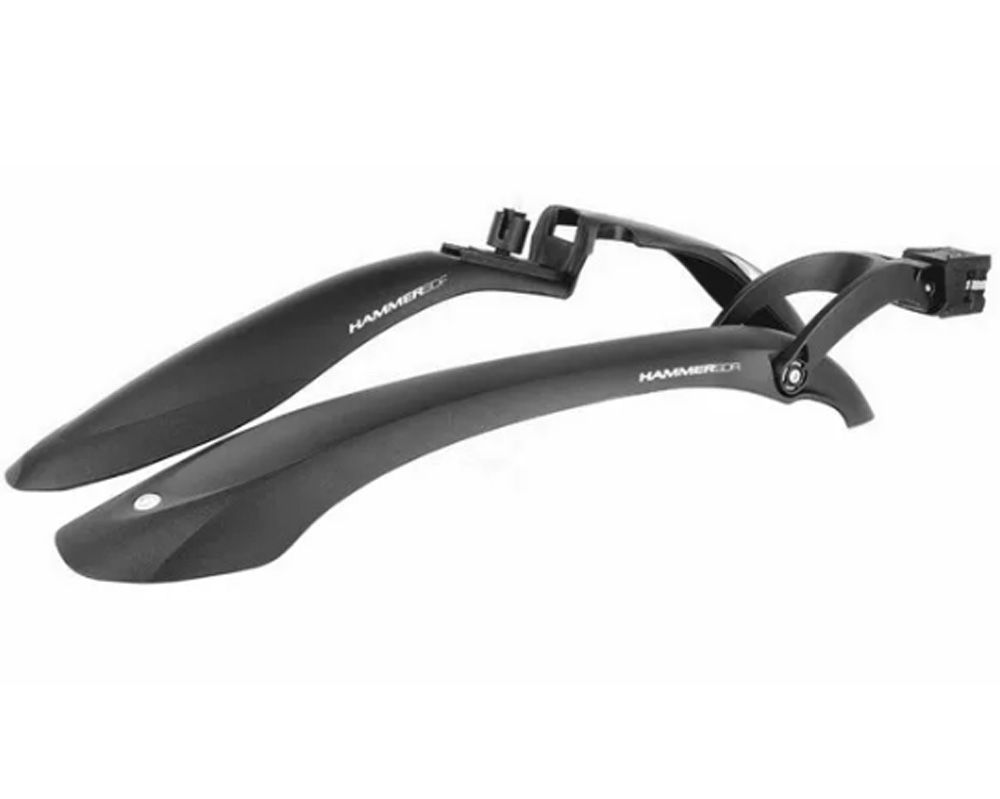 Комплект крил 24-29 SIMPLA Hammer 2 SDE, SPEEDstrap Швидкоз'ємне кріплення, чорні з білими вставками