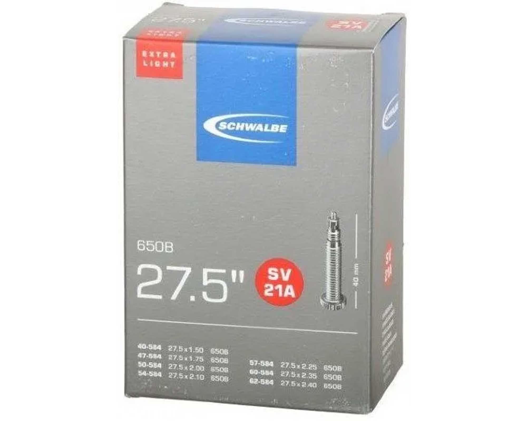 Камера 27,5 (40/62-584) Schwalbe SV21A 40мм EXTRA LIGHT EK