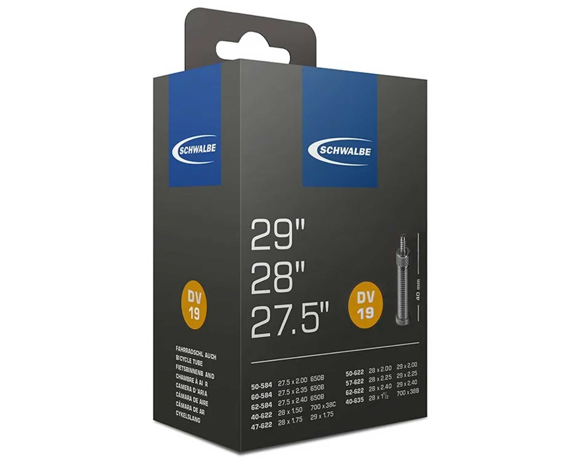 Камера 27,5-29 (40/62-584/635) Schwalbe DV19 40мм IB