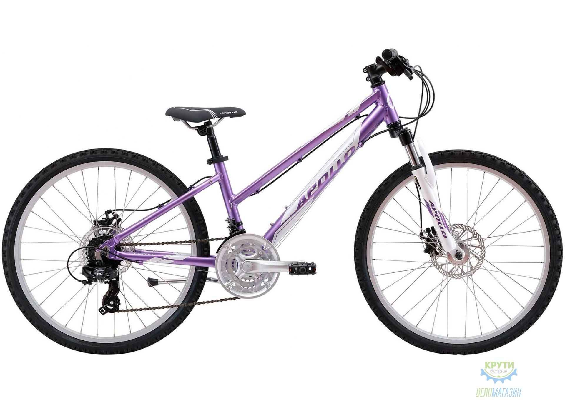 Велосипед 24 Apollo VERVE gloss Lavender / gloss White