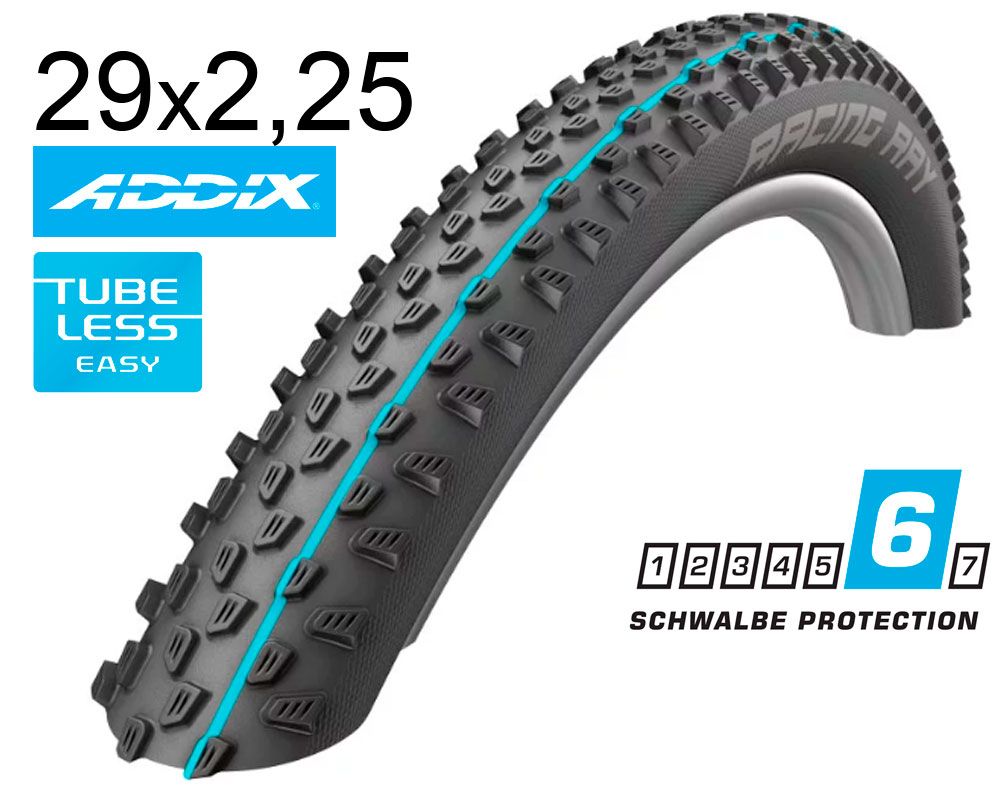 Покришка 29X2.25 (57-622) Schwalbe Racing Ray Evo Snakeskin Tle B/B-Sk Hs489 Addix Spgrip, 67 EPI
