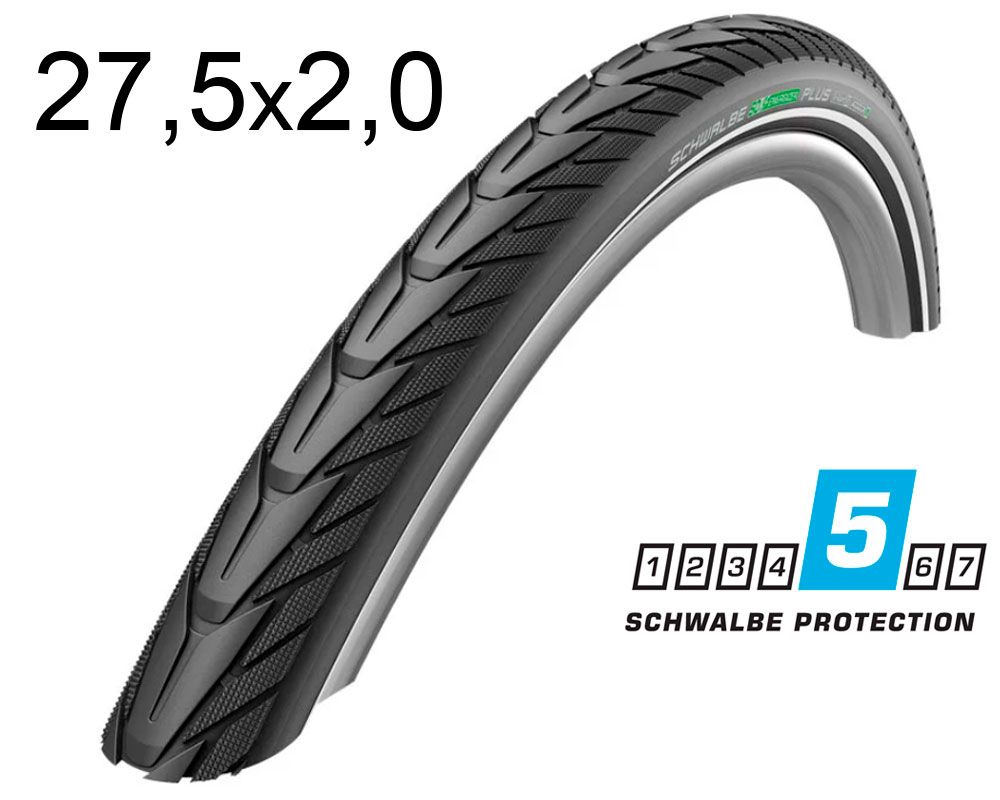 Покрышка 27.5X2.00 650B (50-584) Schwalbe Energizer Plus Perf G-Guard Twinskin B/B+RT Hs492 Addix E, 67 EPI 32B