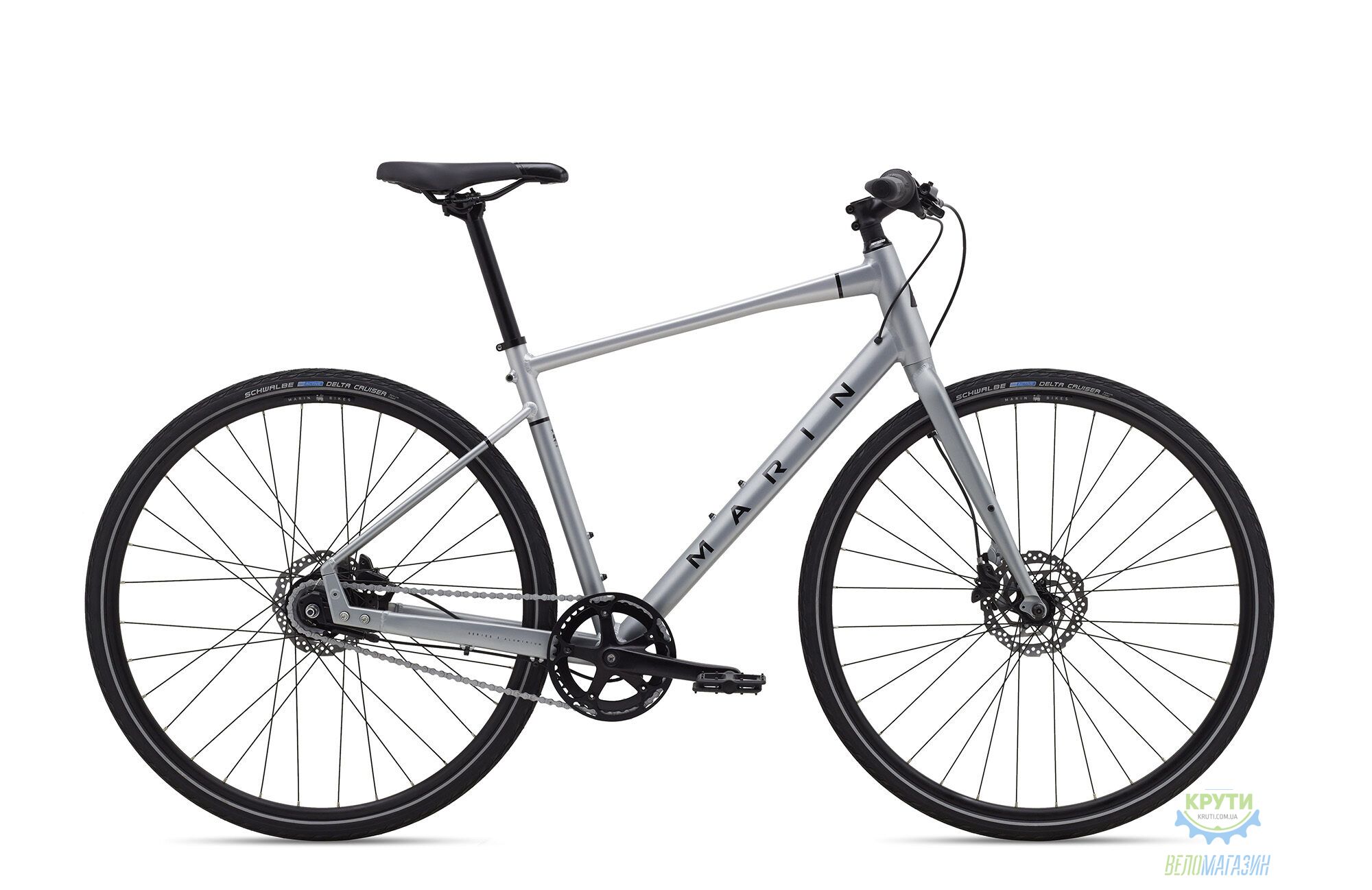 Велосипед 28 Marin PRESIDIO 2 рама - XL 2023 Satin Charcoal/Silver/Gloss Black