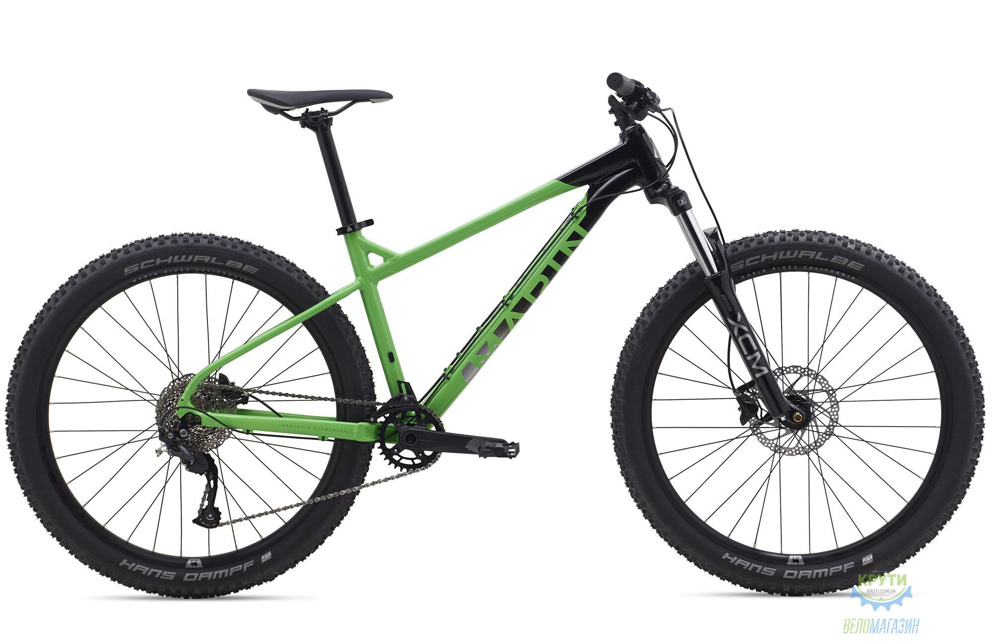 Велосипед 27,5 Marin San Quentin 1 рама - L 2020 Gloss Green/Black/Charcoal