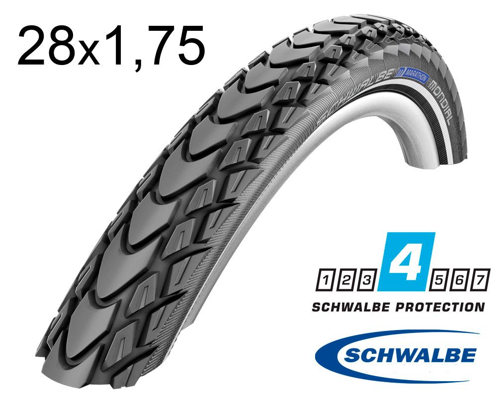 Покришка 28X1.75 (47-622) Schwalbe Marathon Mondial R-Guard B/B-Sk+RT  Hs428 Ec, 67 EPI