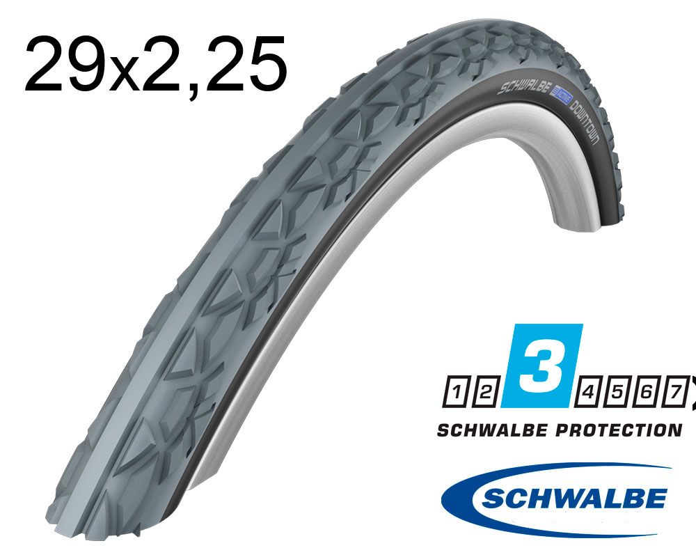 Покришка 24X1 3/8 (37-540) Schwalbe Downtown K-Guard Twinskin Gr/B Hs342 2Grip Grc, 50 EPI