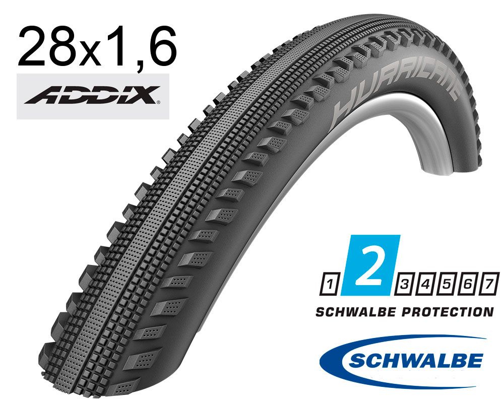Покришка 28X1.60 (42-622) Schwalbe Hurricane Performance B/B-Sk Hs499 Addix 67 EPI B